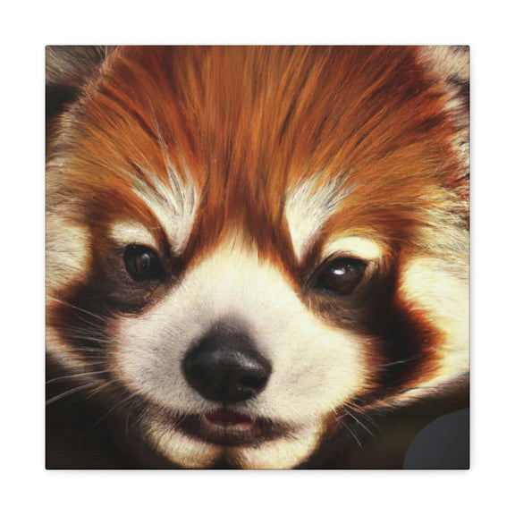 Red Panda Awakening - Canvas