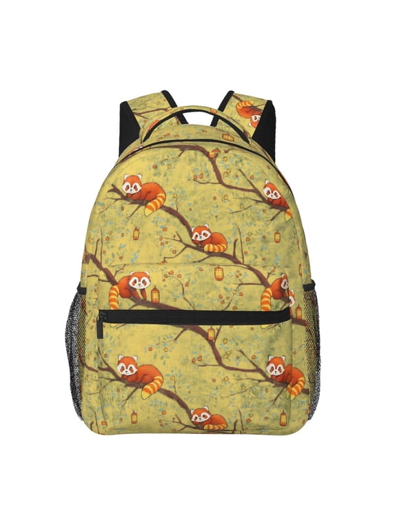 Red Panda Backpack Lightweight Rucksack Travel Bag for Men and Women
