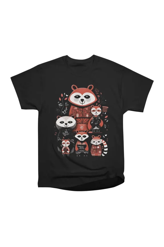 Red Panda Crew T-Shirt Tee Gift For Him Merch For Her Apparel For Friend