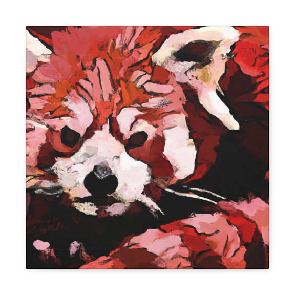 Red Panda Impressionism - Canvas