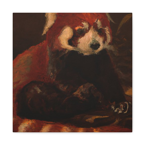 Red Panda Majesty - Canvas
