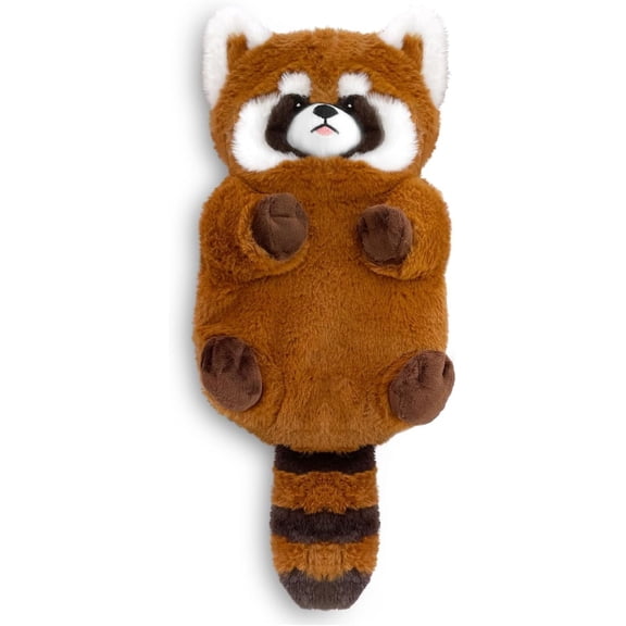 Red Panda Cozy Plush Washable Cover Microwave Stuffed Animal Heating Pad for Pain Relief, Cramps, Neck, Muscles, 17"x8"