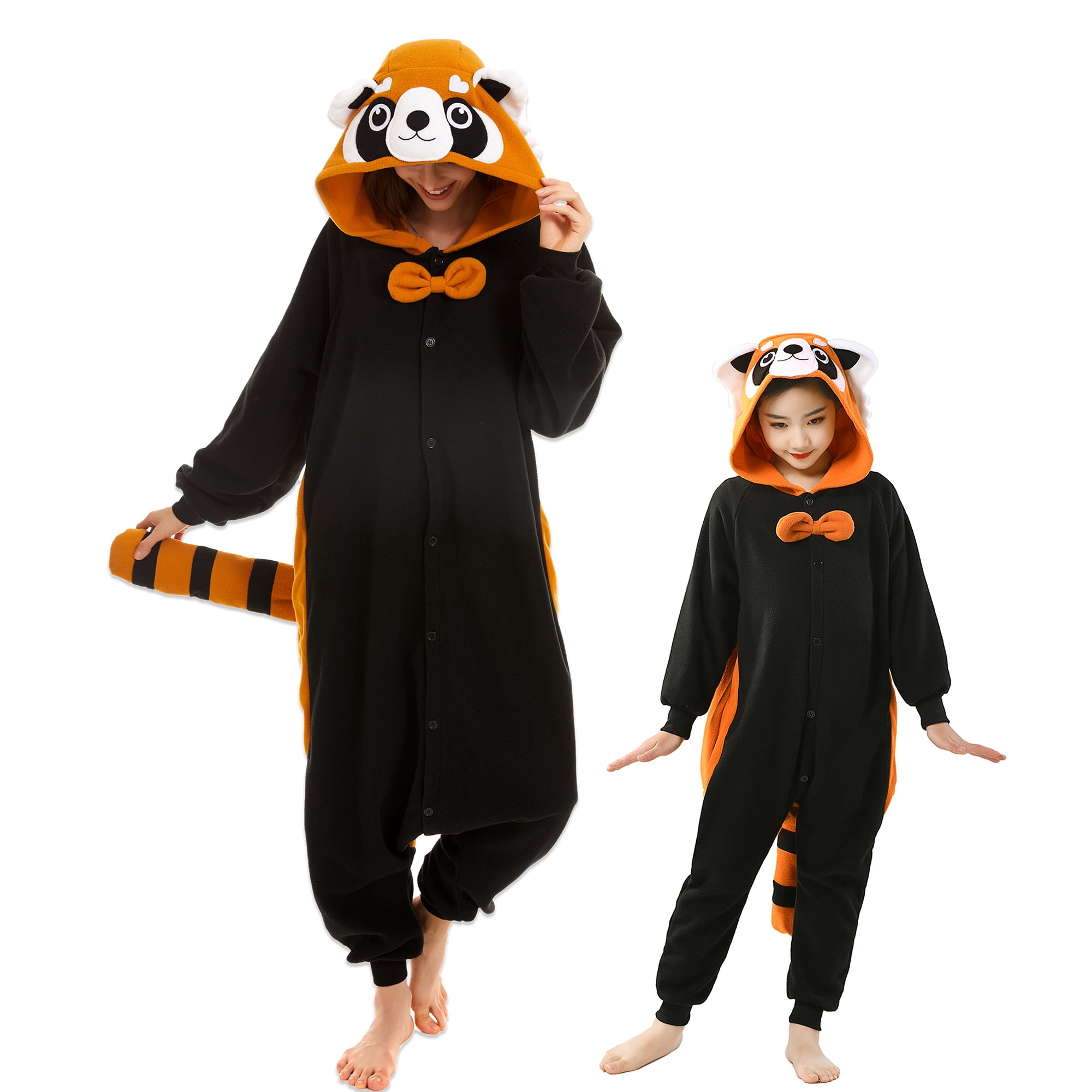Red Panda Onesie Kids CANASOUR Animal Cosplay Pajamas Christmas