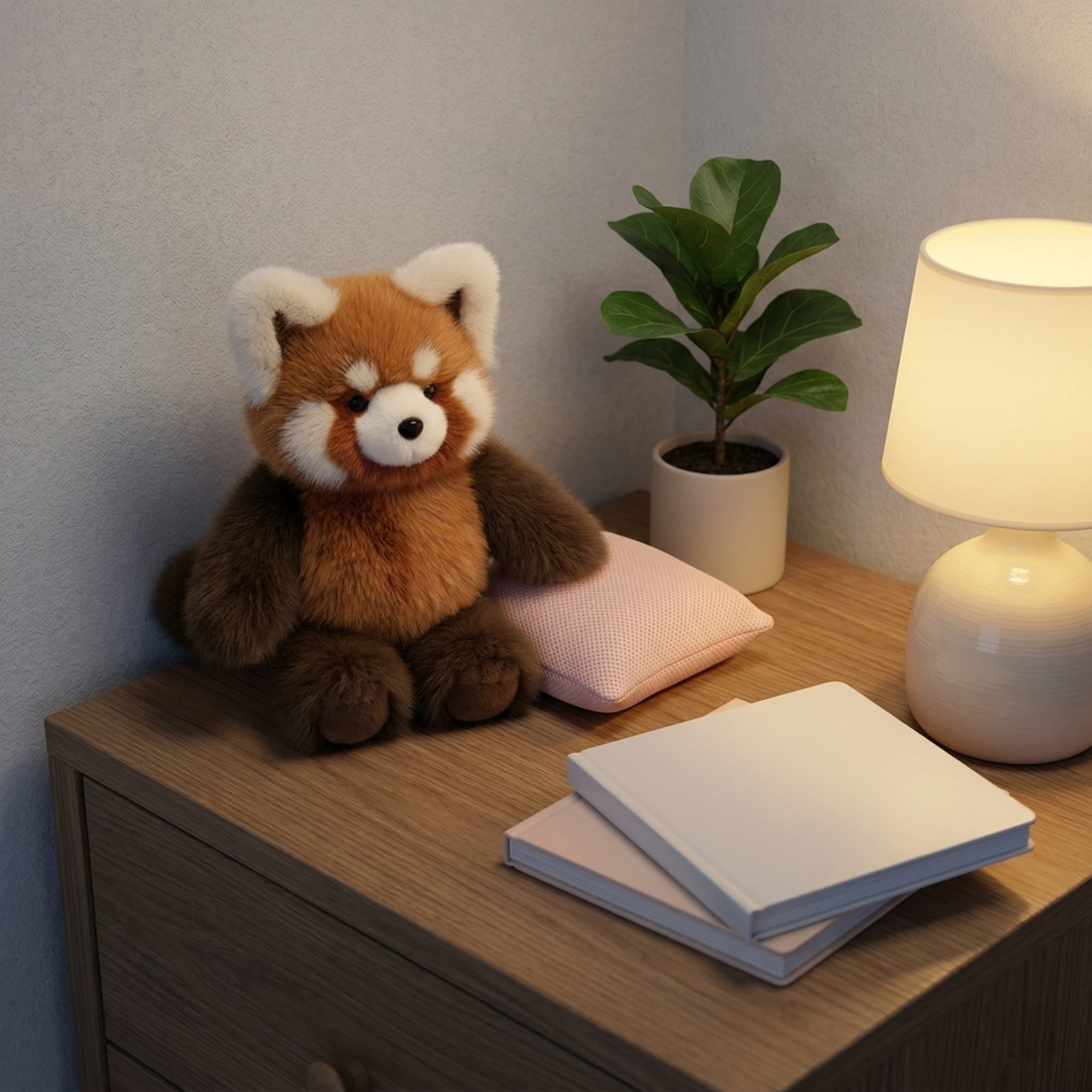 Red Panda Plush, Large 21 Inch Weighted Stuffed Animal, Extra Soft Cuddly Toy, Rust Brown Plushie for Cozy Home & Bedroom Decor 1PC Red