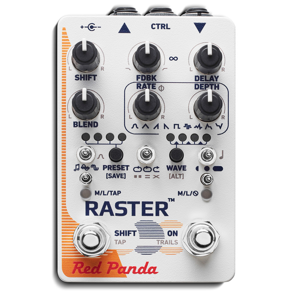 Red Panda Digital Delay Guitar Effects Pedal - Raster 2