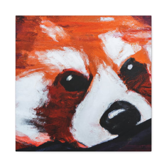 "Red Panda Reflection" - Canvas