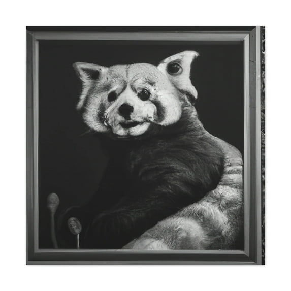 Red Panda Rococo Dream - Canvas