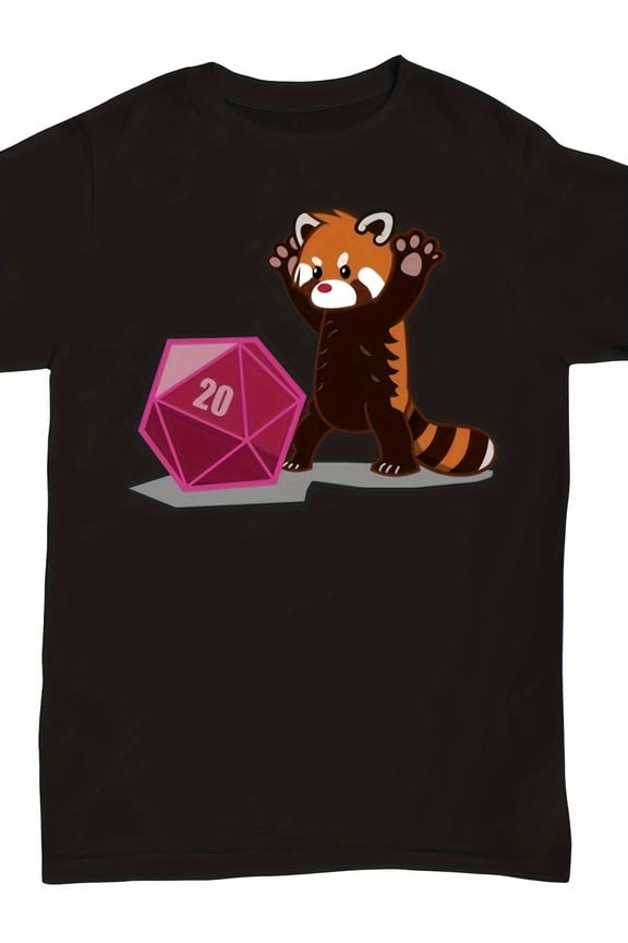 Red Panda Scare Men T-shirt-220g