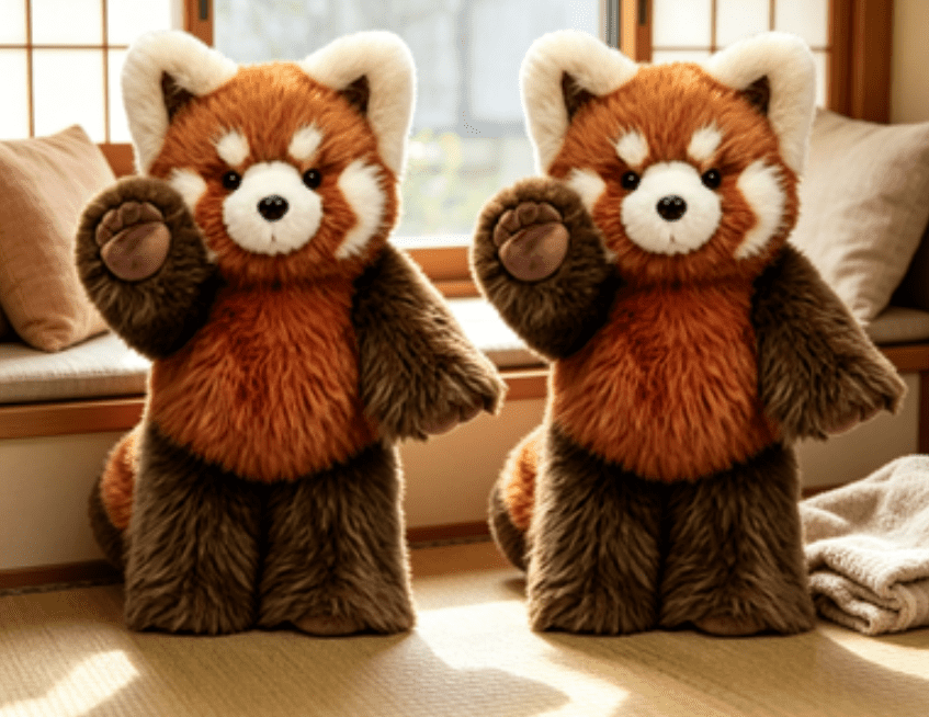 Red Panda Stuffed Animal Weighted Plush, Red Panda Plush for Student Bedroom Decor, Soft Weighted Stuffed Animal Great for Everyday Play and Bedroom Decoration