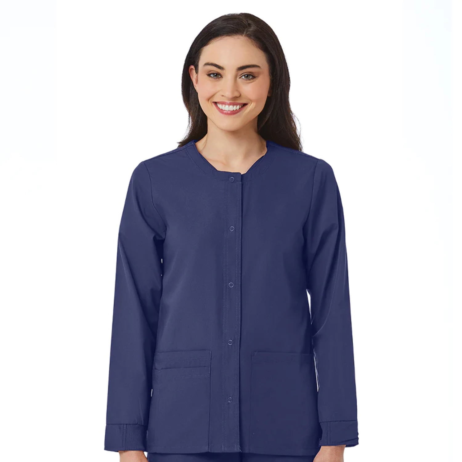 Red Panda Women s Warm Up Solid Scrub Jacket Walmart