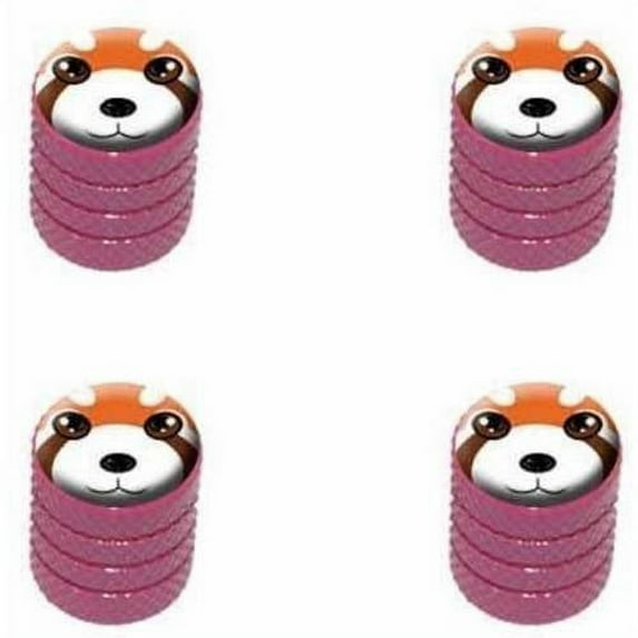 Red Panda Zoo Animal Tire Rim Wheel Aluminum Valve Stem Caps, Multiple Colors