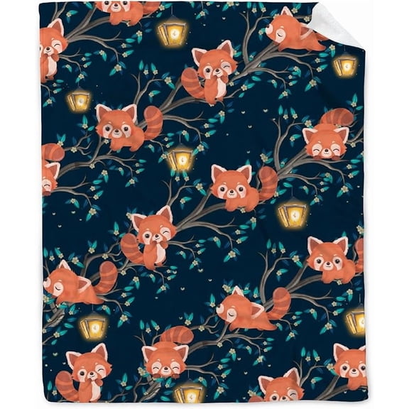 Red Pandas Blanket Gifts for Red Pandas Lovers Girls Women Boys Men Warm Soft Throw Cozy Blankets for Bed Couch Gift for Birthday Graduation
