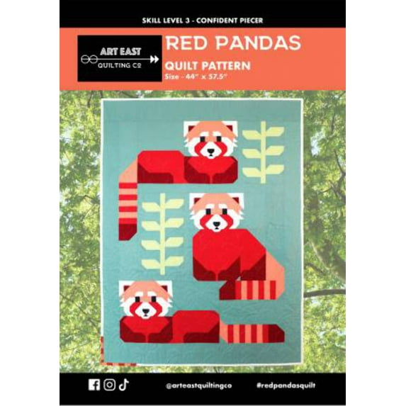Red Pandas Quilt Pattern