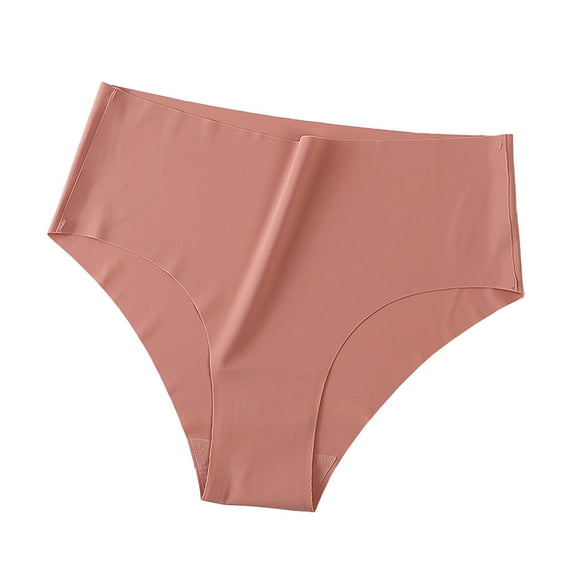 Red Panties for Women Seamless Underwear for Women High Waisted No Show Stretch Bikini Silky Soft Briefs