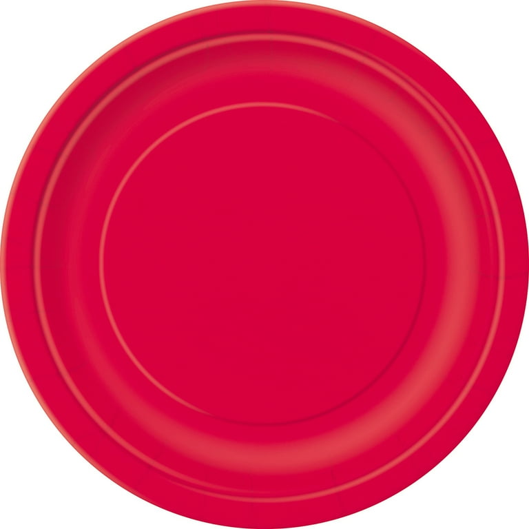 9 Christmas Red Striped Dinner Paper Plates 8pk by Place & Time