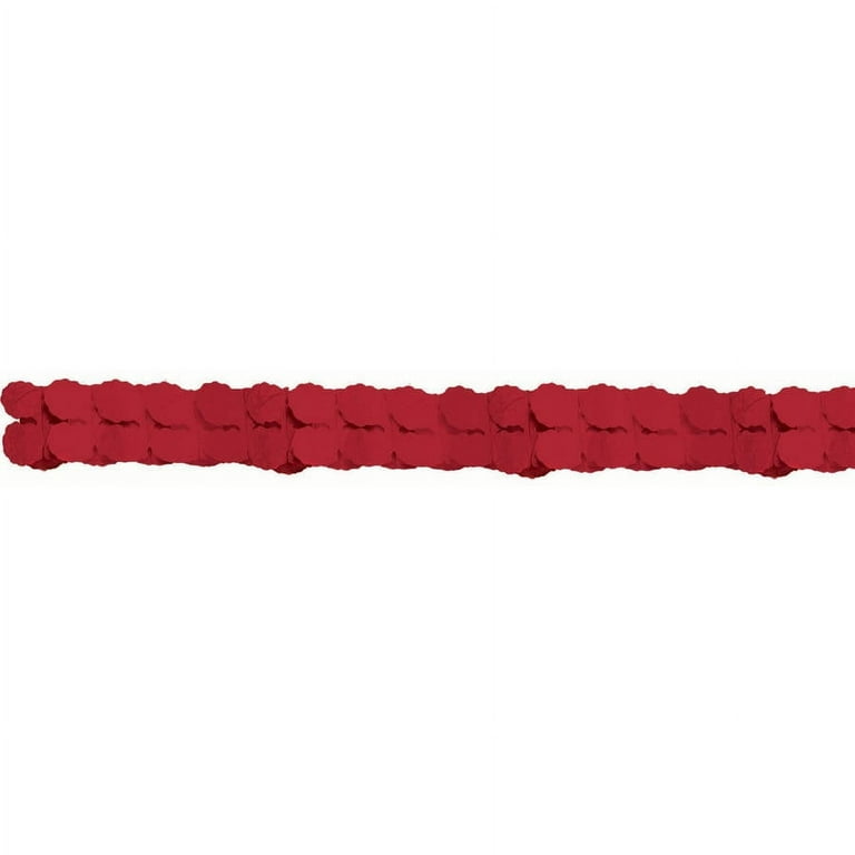 Red paper garland deals