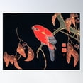 thumbnail image 1 of Red Parrot On The Branch Of A Tree (Ca. 1900) By Ito Jakuchu. - Japanese Art Poster Wall Art, Modern Wall Decor For Living Room Bedroom, 16x24 UNFRAMED, 1 of 3