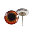 thumbnail image 1 of Red Parrot Glass Eyes on Wire Pin Posts, 1 of 3