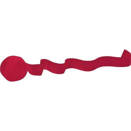 Red Party Crepe Streamer, 150' by Way to Celebrate