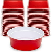 Red Party Cup Bowl - Disposable Plastic Bowl