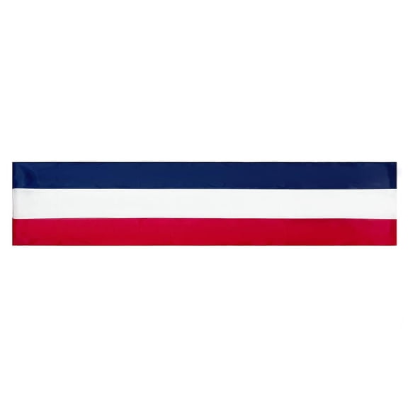 Red Party decorations, Blue decorations for Party, 24X360 in, Polyester Fabric, Outdoor Fence decor, Front Yard, Hanging Displays, 1 Pc