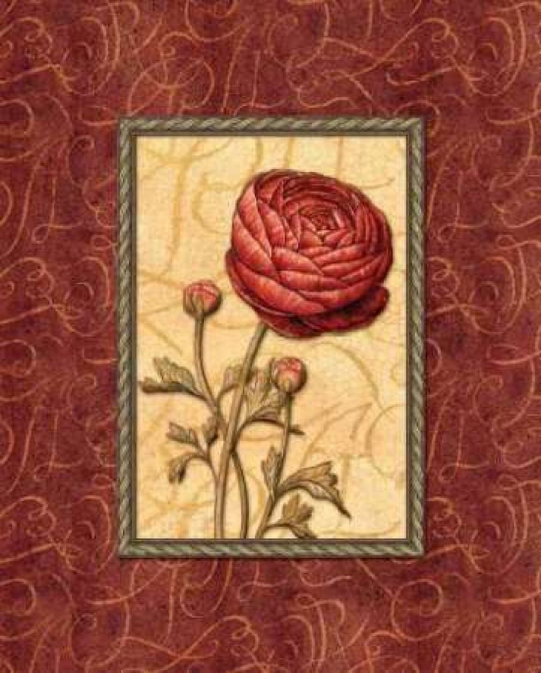 Red Passion I Canvas Art - Charlene Audrey (24 x 30)