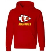 SHEDD SHIRTS Red Patrick Mahomes Chiefs Logo TD Hooded Sweatshirt Hoodie