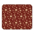 thumbnail image 1 of Red Pattern Gold Snowflakes Blue Abstract Celebration Christmas Cute Mousepad Mouse Pad Mouse Mat 9x10 inch, 1 of 3