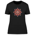 thumbnail image 1 of Red Peacock Mandala T-Shirt Women -Image by Shutterstock, Female x-Large, 1 of 2