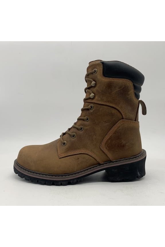 Red Phoenix FR Titan Safety Steel Shield Boots, Industrial, Construction &Military Work Boots, Slip & Water Resistant