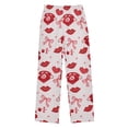 thumbnail image 1 of Red Phone Bow Pattern Pajama Pants Soft Lightweight Lounge Pants Bottoms Sleep Pants Warm Comfy, 1 of 9