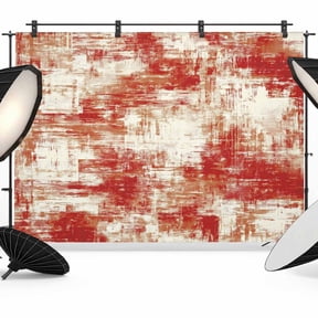 Red Photography Backdrop 7x5FT, Modern Abstract Gradient Red Geometric Texture Photo Backdrops, Background for Photography Studio Photo Studio Background, Back Drop for Photoshoot