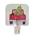 thumbnail image 1 of Red Pickup Truck with Christmas Tree Holiday Night Light Electric, 1 of 2