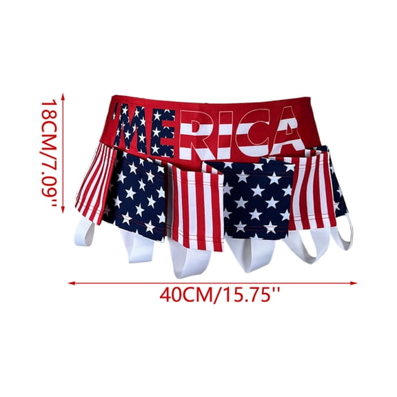 Red Picnic Beer Belt, Portable Beverage Storage for Outdoor Gathering 6 Pocket Drink Holster for BBQ Beach Concert, Novelty Party Favor for Adults