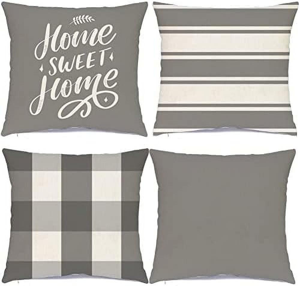 Red Pillow Covers 18 x 18 Inch Standard Burgundy Square Throw Pillow