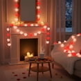 thumbnail image 1 of Red and Pink Dual Color Heart LED String Lights Festive Decoration for Special Occasions Romantic Ambiance Bedroom Living Room Party Wedding Anniversary Valentines Day Decor, 1 of 9