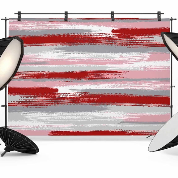 Red Pink Grey Lines Photography Backdrop 7x5FT, Abstract Mottled Paints Graffiti Texture Photo Backdrops, Background for Photography Studio Photo Studio Background, Back Drop for Photoshoot