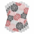 thumbnail image 1 of Red Pink Grey Sunflowers Kitchen Towels Set of 4, Water Absorbent Dish Towel, Boho Retro Floral Rustic Blossom Decorative Hand Towels - Quick Drying Cloth for Cooking Baking, 18x28 Inch, 1 of 8