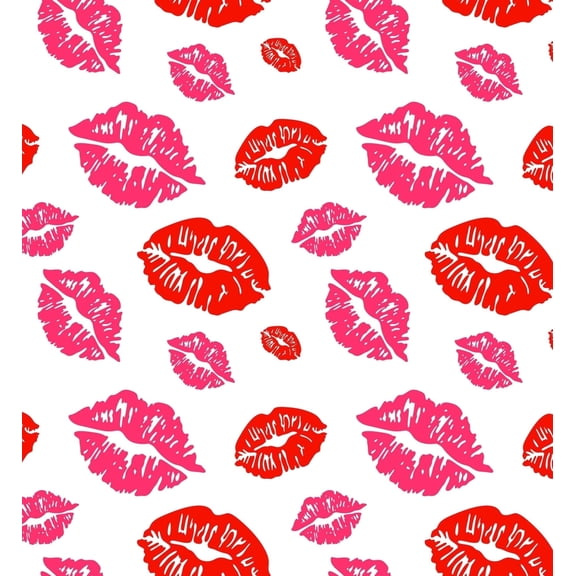 Multicolor Kissy Lip Pattern Birthday Celebration Cake Topper, by TNCT