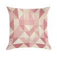 thumbnail image 1 of Red Pink Modern Art Geometric Pillow Covers,Red Pink Modern Art Geometric Throw Pillow Covers 20"×20" ,Living Room Sofa Couch Pillow Covers,Decorative Pillow Covers, 1 of 7
