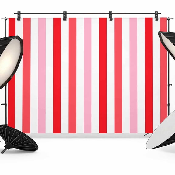 Red Pink Ombre Stripes Photography Backdrop 7x5FT, Minimalist Abstract Vertical Striped Photo Backdrops, Background for Photography Studio Photo Studio Background, Back Drop for Photoshoot