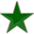 thumbnail image 1 of Red, Pink or Blue Colored Star Lapel Pins Pack of 10 Green, 1 of 1