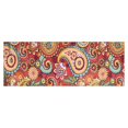 thumbnail image 1 of Red Pioneer Flower and Paisley Pattern Kitchen Rug Mat,Kitchen Runner Rugs Non Skid Washable,Decorative Kitchen Floor Mats for Kitchen,Sink,Laundry,17"X47", 1 of 5