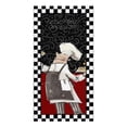 thumbnail image 1 of Red Plaid Chef Knife And Fork Microfiber Kitchen Towel Absorbent Non-stick Oil Wiping Rag Home Cleaning Dishcloth, 1 of 7