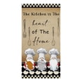 thumbnail image 1 of Red Plaid Chef Knife And Fork Microfiber Kitchen Towel Absorbent Non-stick Oil Wiping Rag Home Cleaning Dishcloth, 1 of 3