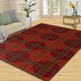 thumbnail image 1 of Red Plaid Christmas Rugs Merry Christmas Holiday Decoration Xmas Rugs Rugs For Living Room Do Not Fade Pattern Clear For Children's Room 3x4ft, 1 of 6