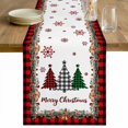 thumbnail image 1 of Red Plaid Christmas Table Runner 90 Inches Long Farmhouse Dress Scarves, Vintage Xmas Tree Winter Farmhouse Dining Tablerunner for Coffee Table/Kitchen Island/Party Décor, 13" x 90", 1 of 8