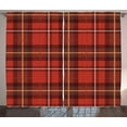 thumbnail image 1 of Ambesonne Plaid Curtains 2 Panel Set, European Cultural Pattern, 108" x 63", Multicolor, 1 of 3