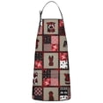 thumbnail image 1 of Red Plaid Dog Jigsaw Puzzle Apron-Garden Aprons for Women with Pockets-Cotton Linen Waterproof Kitchen Cooking Gardening Aprons Adjustable for Kitchen,Cooking,BBQ and Salon 33x27 Inch, 1 of 3