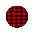 thumbnail image 1 of Red Plaid Edible Icing Image for 8 inch round cake, 1 of 1